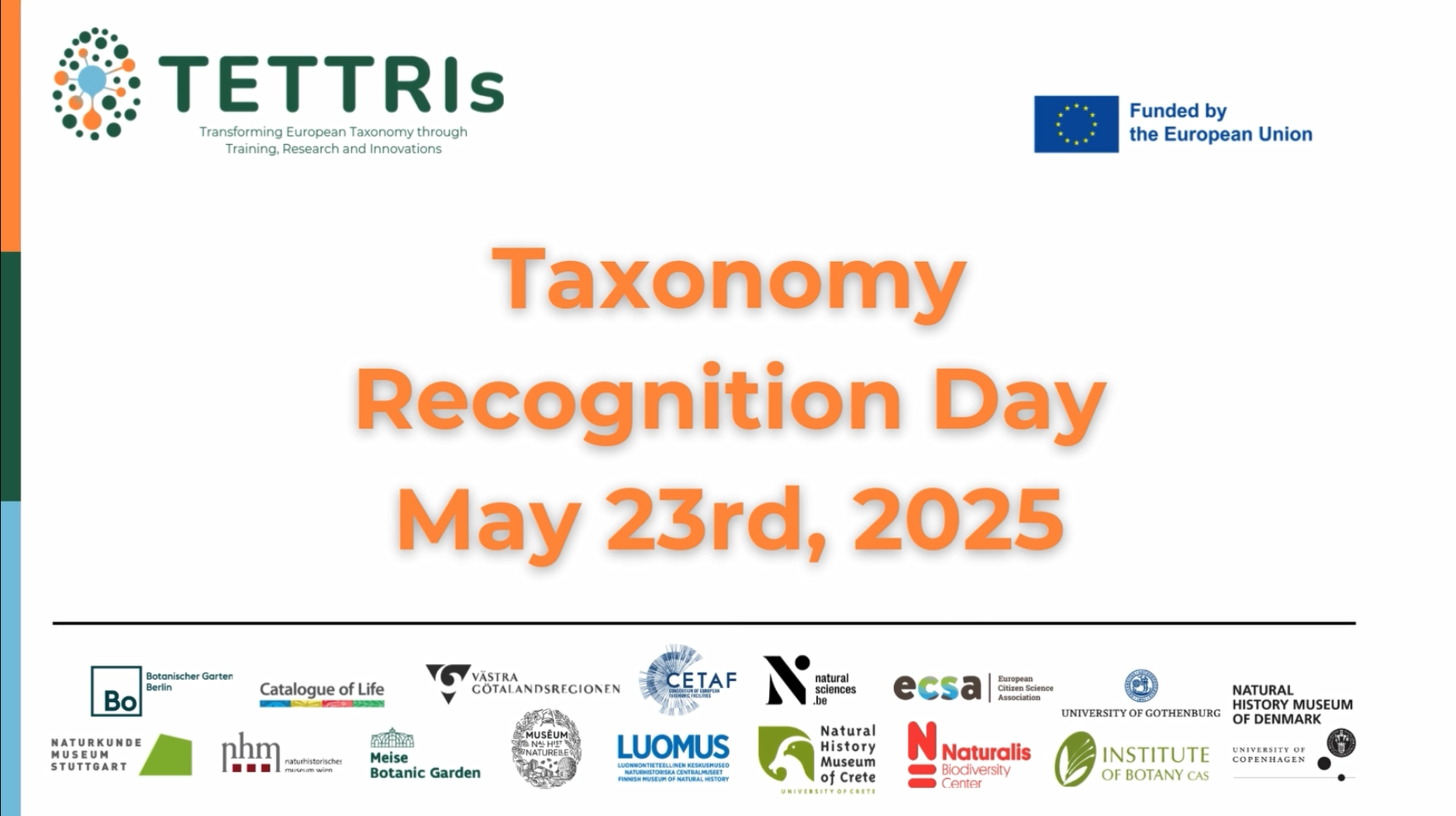 Taxonominsdag 23 maj med samaretspartners logotyper